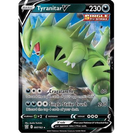 Tyranitar V 97/163 - SWSH05 Battle Styles Holofoil