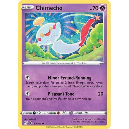 Chimecho 59/163 - SWSH05 Battle Styles Reverse Holofoil