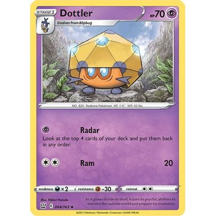 Dottler 64/163 - SWSH05 Battle Styles Reverse Holofoil