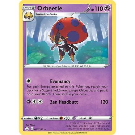 Orbeetle 65/163 - SWSH05 Battle Styles Holofoil