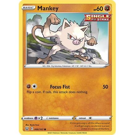 Mankey 66/163 - SWSH05 Battle Styles