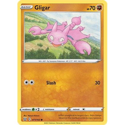 Gligar 71/163 - SWSH05 Battle Styles Reverse Holofoil
