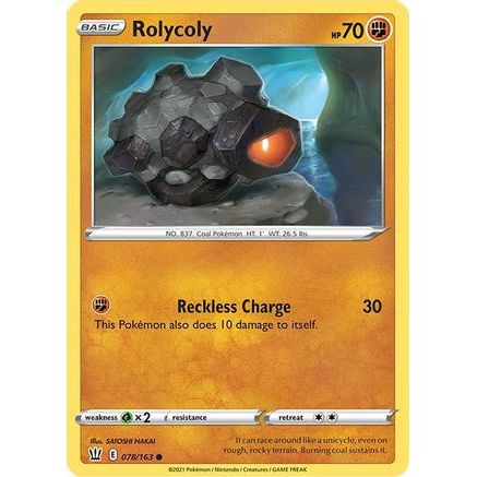 Rolycoly 78/163 - SWSH05 Battle Styles Reverse Holofoil
