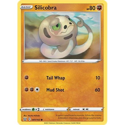Silicobra 81/163 - SWSH05 Battle Styles Reverse Holofoil