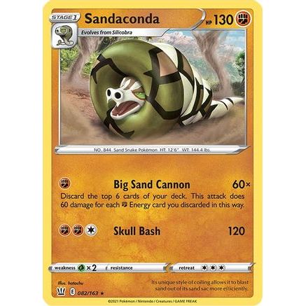 Sandaconda 82/163 - SWSH05 Battle Styles Holofoil