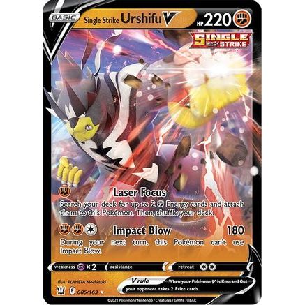 Single Strike Urshifu V 85/163 - SWSH05 Battle Styles Holofoil