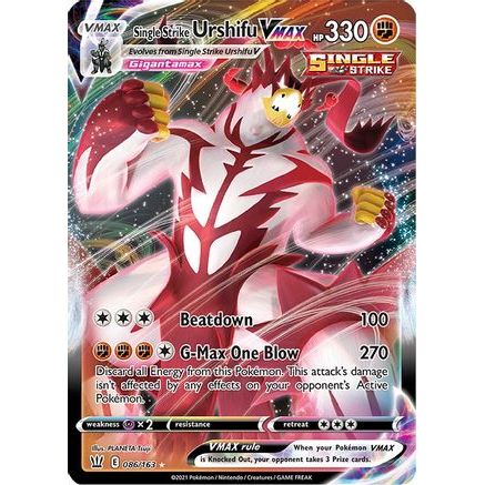Single Strike Urshifu VMAX 86/163 - SWSH05 Battle Styles Holofoil