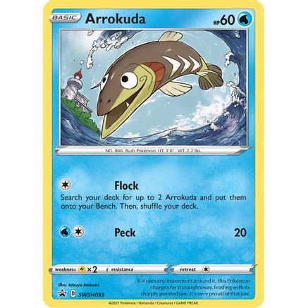 Arrokuda - SWSH093 SWSH093/307 - SWSH Sword & Shield Promo Cards Holofoil