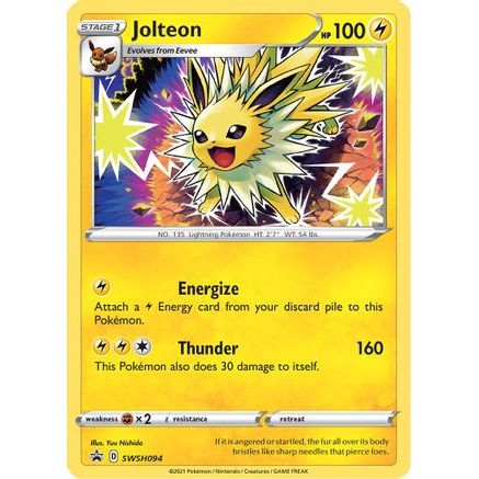 Jolteon - SWSH094 SWSH094/307 - SWSH Sword & Shield Promo Cards Holofoil