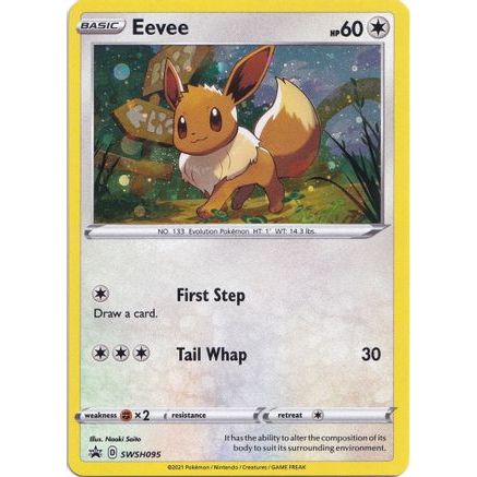 Eevee - SWSH095 SWSH095/307 - SWSH Sword & Shield Promo Cards Holofoil
