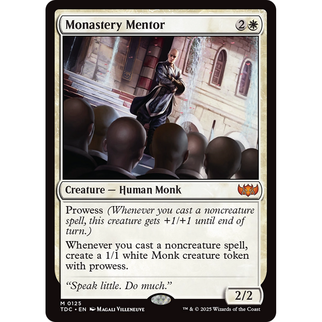 Monastery Mentor (TDC-125) - Commander: Tarkir: Dragonstorm