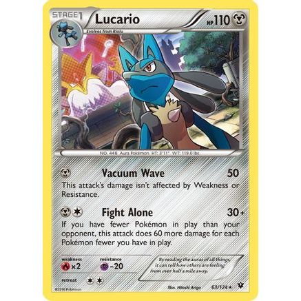 Lucario - 63/124 (Cosmos Holo) 63 - Miscellaneous Cards & Products Holofoil