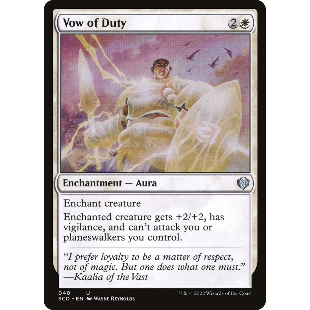 Vow of Duty (SCD-040) - Starter Commander Decks
