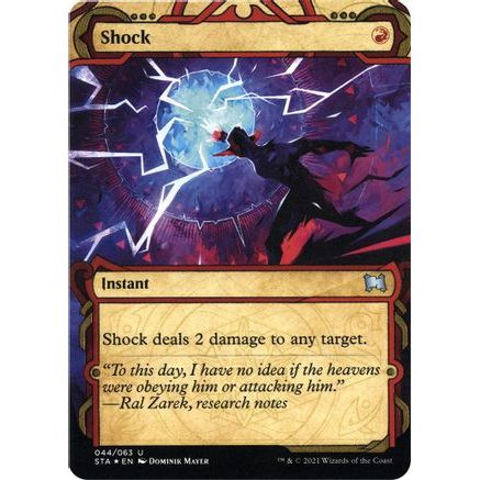 Shock (Foil Etched) (STA-044) - Strixhaven Mystical Archive (Borderless) Foil