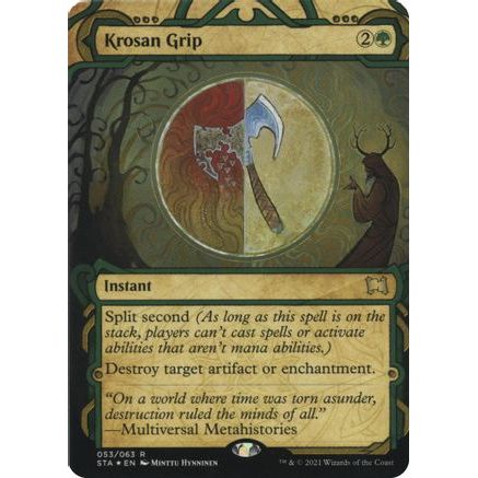 Krosan Grip (Foil Etched) (STA-053) - Strixhaven Mystical Archive (Borderless) Foil