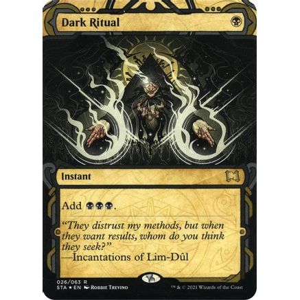 Dark Ritual (Foil Etched) (STA-026) - Strixhaven Mystical Archive (Borderless) Foil