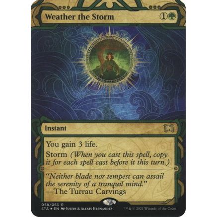 Weather the Storm (Foil Etched) (STA-058) - Strixhaven Mystical Archive (Borderless) Foil
