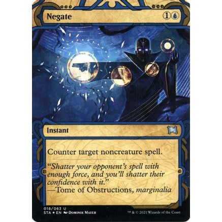 Negate (Foil Etched) (STA-018) - Strixhaven Mystical Archive (Borderless) Foil