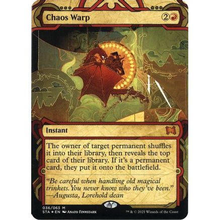 Chaos Warp (Foil Etched) (STA-036) - Strixhaven Mystical Archive (Borderless) Foil
