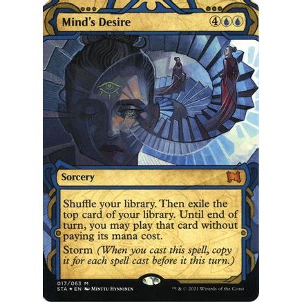 Mind's Desire (Foil Etched) (STA-017) - Strixhaven Mystical Archive (Borderless) Foil