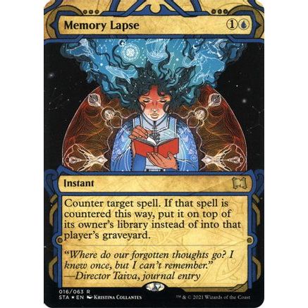 Memory Lapse (Foil Etched) (STA-016) - Strixhaven Mystical Archive (Borderless) Foil