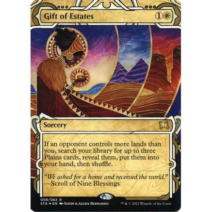 Gift of Estates (Foil Etched) (STA-006) - Strixhaven Mystical Archive (Borderless) Foil