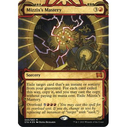 Mizzix's Mastery (Foil Etched) (STA-043) - Strixhaven Mystical Archive (Borderless) Foil