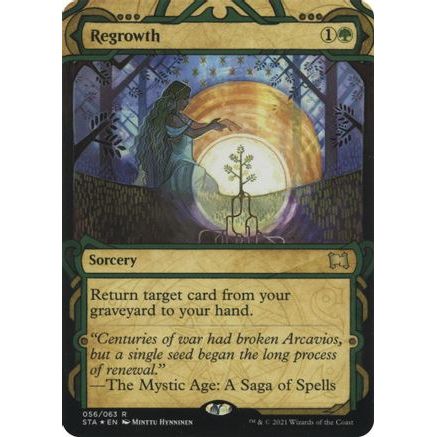 Regrowth (Foil Etched) (STA-056) - Strixhaven Mystical Archive (Borderless) Foil