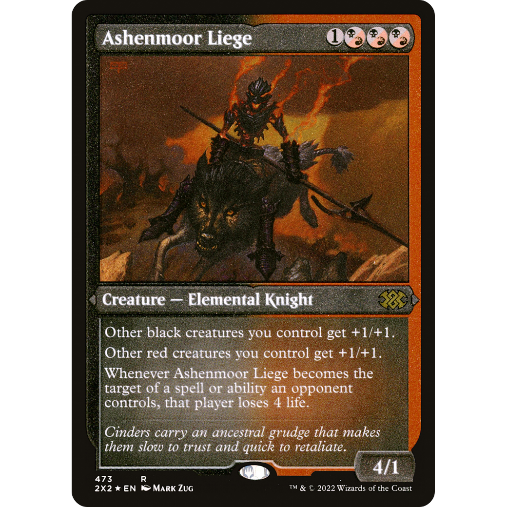 Ashenmoor Liege (Foil Etched) (2X2-473) - Double Masters 2022 Foil