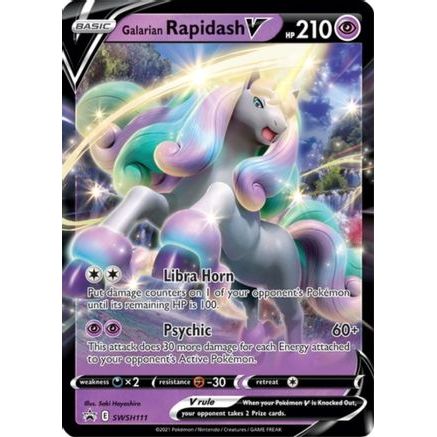 Galarian Rapidash V - SWSH111 SWSH111/307 - SWSH Sword & Shield Promo Cards Holofoil