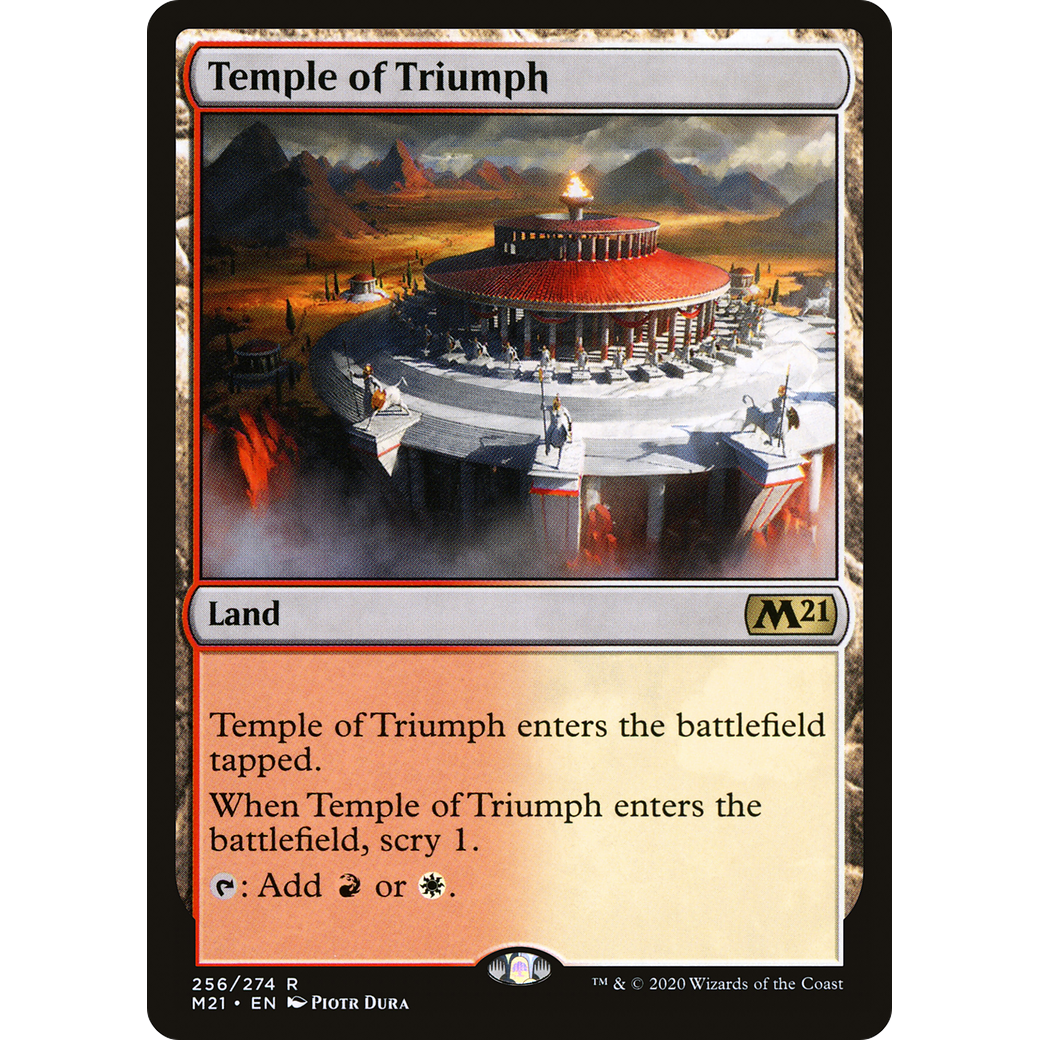 Temple of Triumph (M21-256) - Core Set 2021 Foil