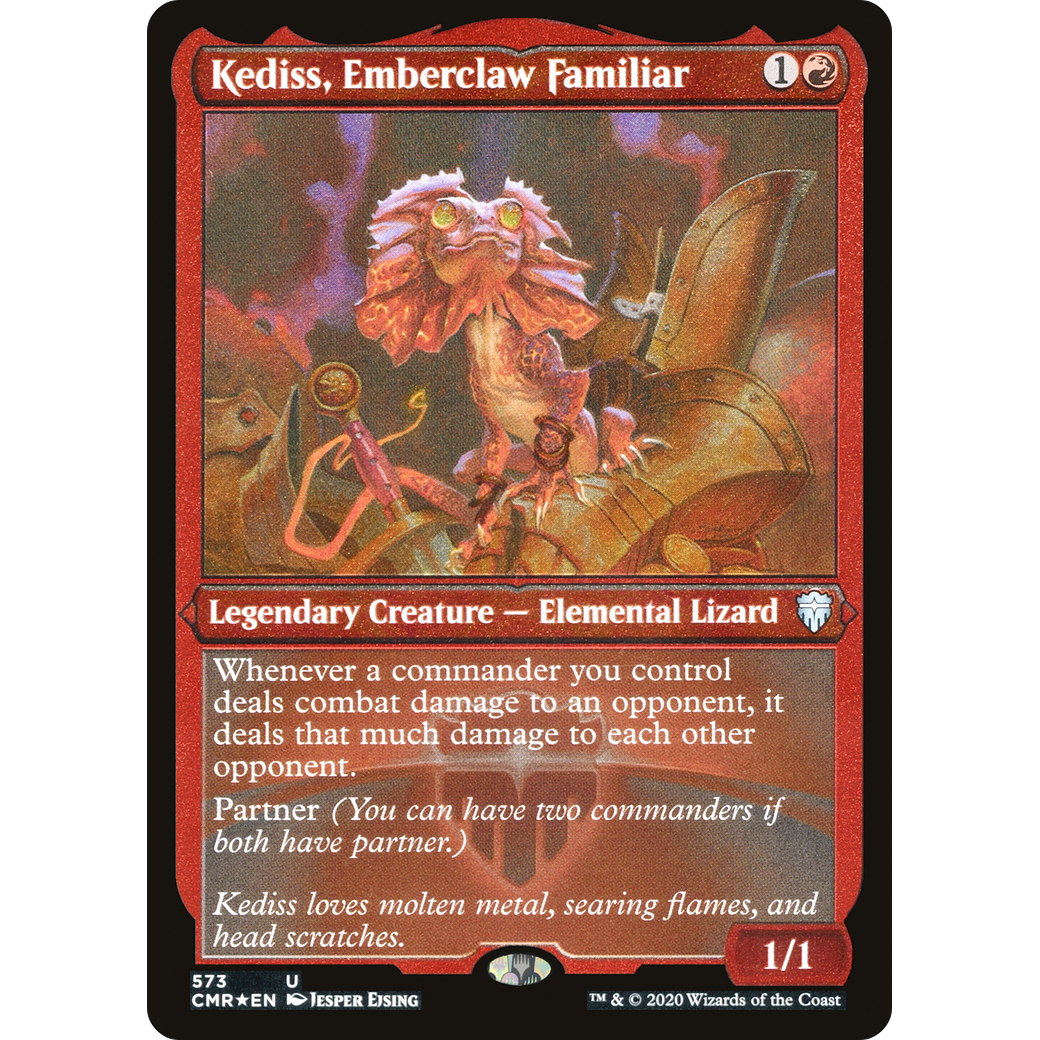 Kediss, Emberclaw Familiar (Foil Etched) (CMR-573) - Commander Legends Foil