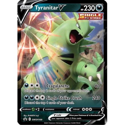 Tyranitar V - SWSH109 SWSH109/307 - SWSH Sword & Shield Promo Cards Holofoil