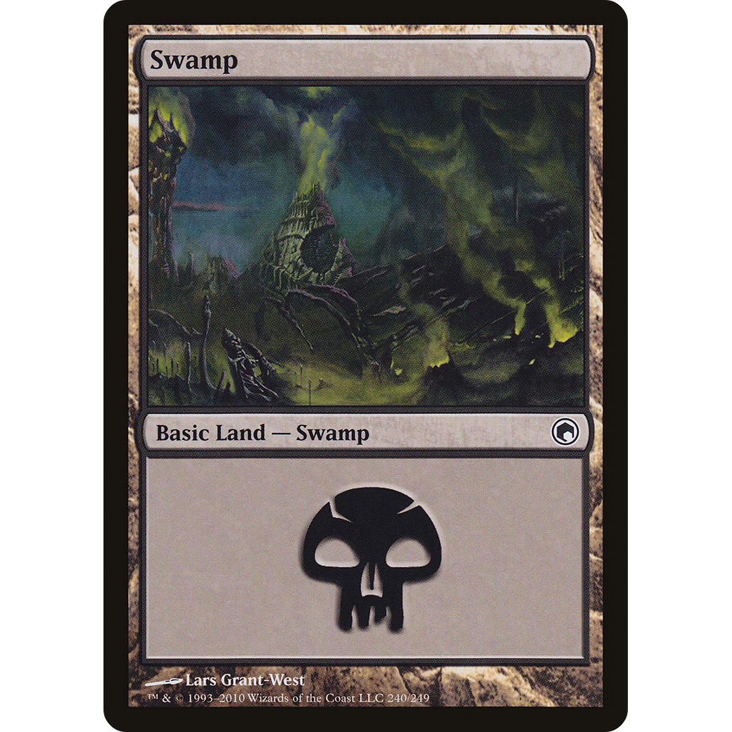 Swamp (240) (SOM-240) - Scars of Mirrodin Foil
