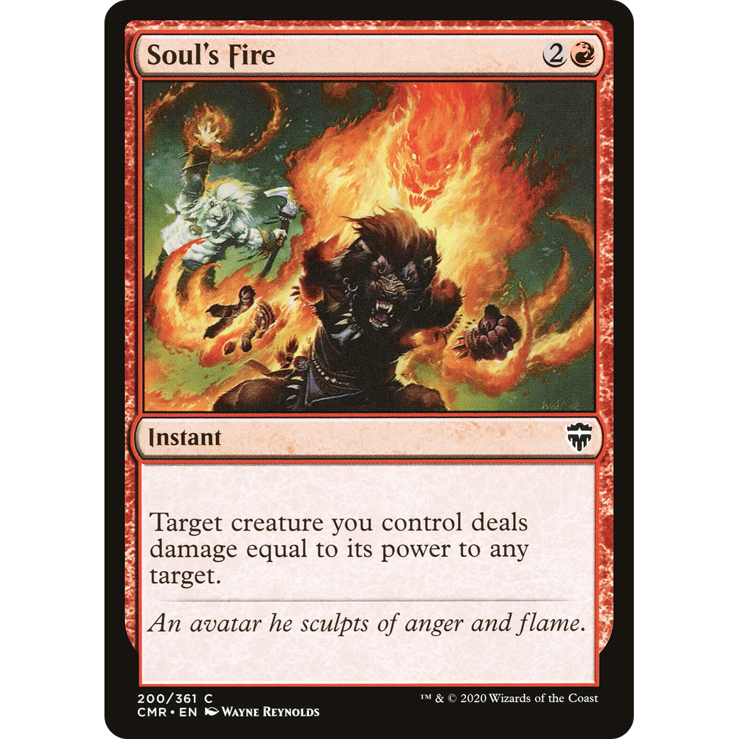 Soul's Fire (CMR-200) - Commander Legends Foil