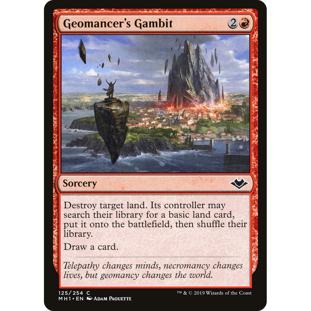Geomancer's Gambit (MH1-125) - Modern Horizons Foil