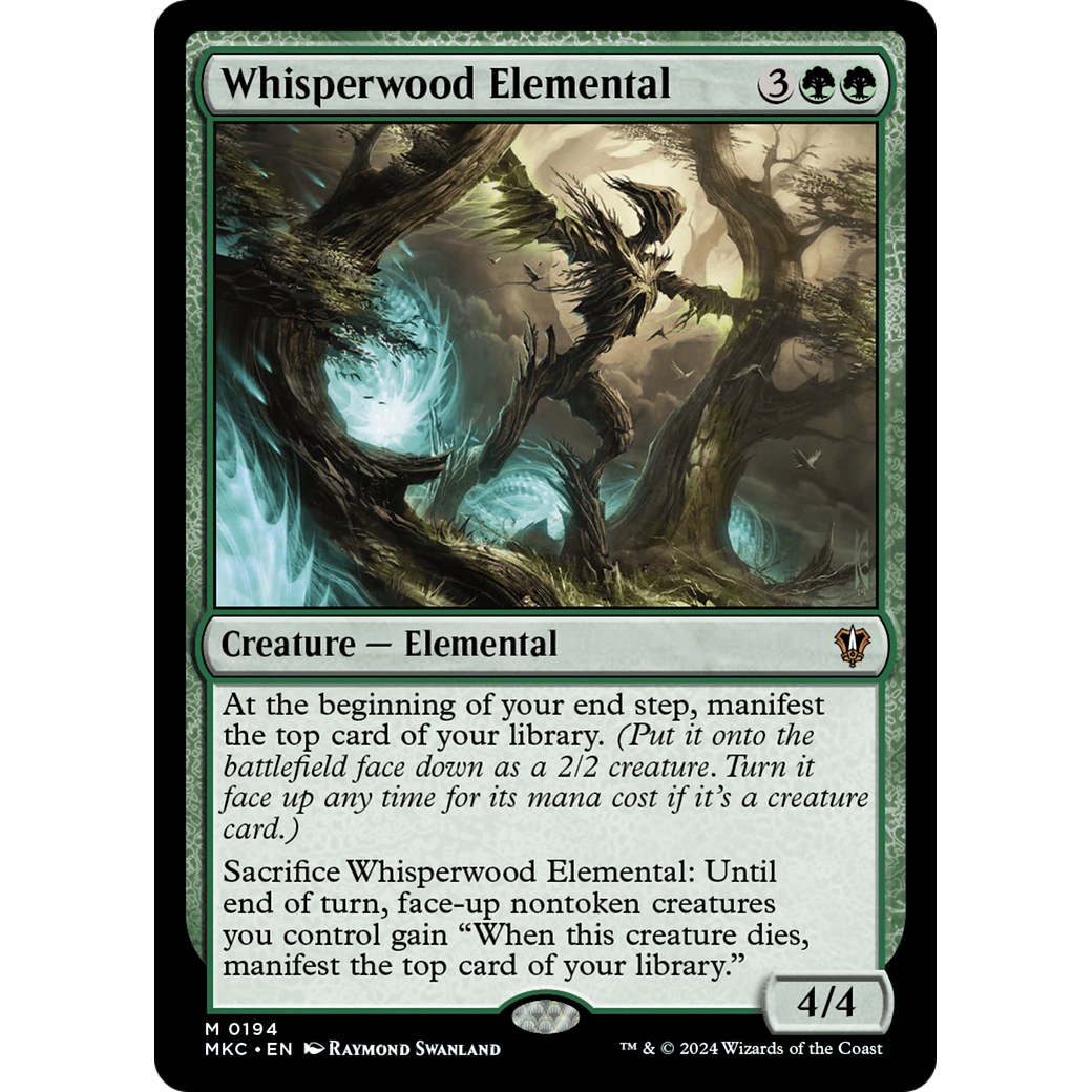 Whisperwood Elemental (MKC-194) - Murders at Karlov Manor Commander