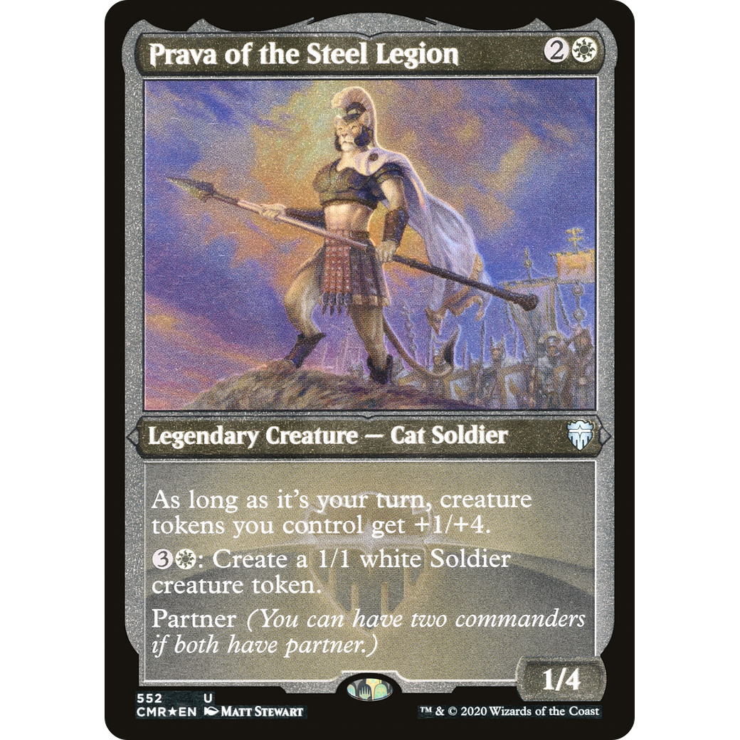 Prava of the Steel Legion (Foil Etched) (CMR-552) - Commander Legends Foil