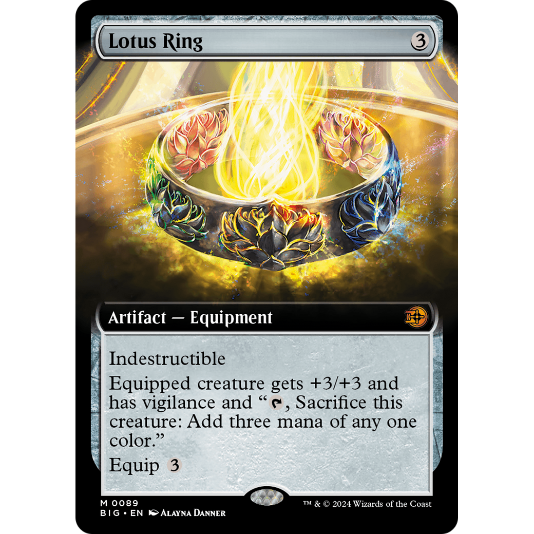 Lotus Ring (Extended Art) (BIG-089) - The Big Score: (Extended Art) Foil