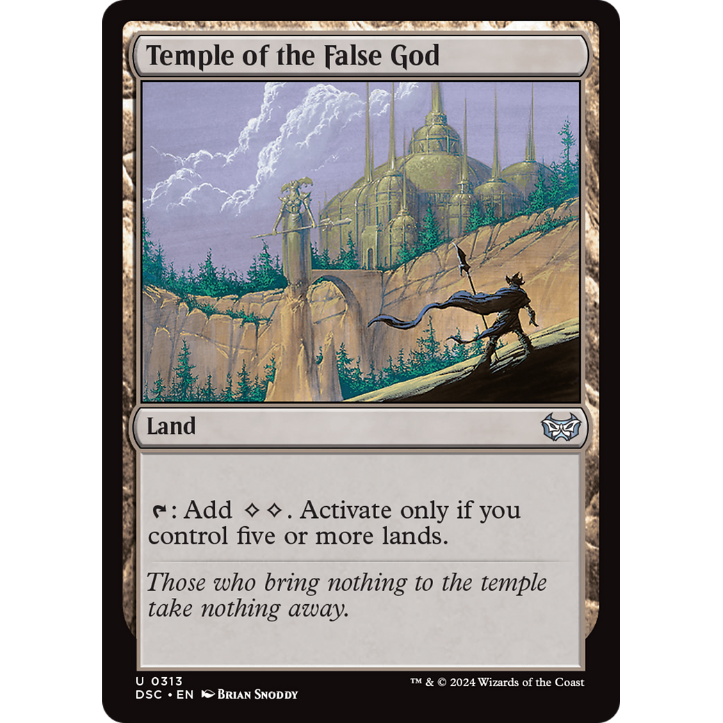 Temple of the False God (DSC-313) - Duskmourn: House of Horror Commander