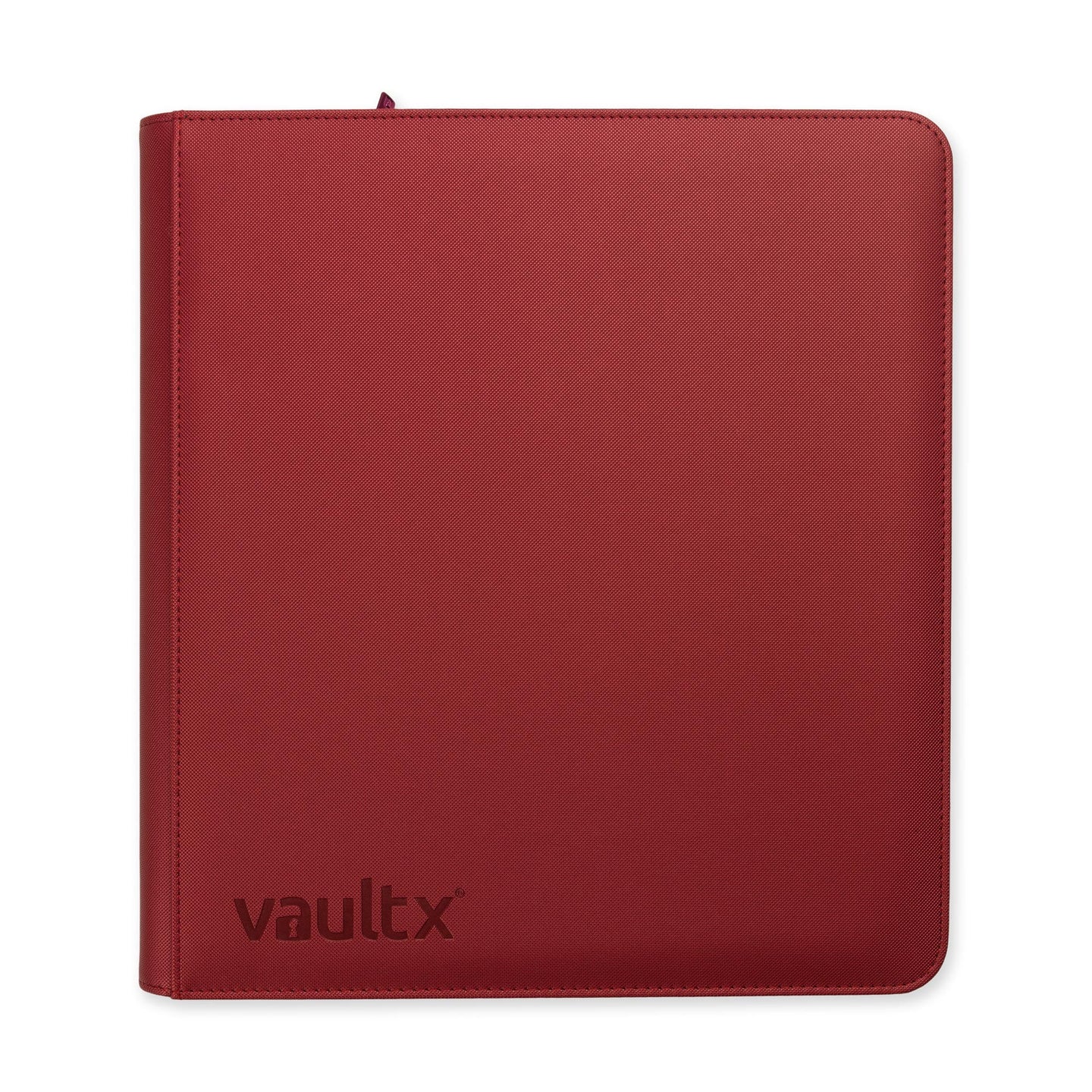 Vault X Metallic Red 12-Pocket Exo-Tec Zip Binder