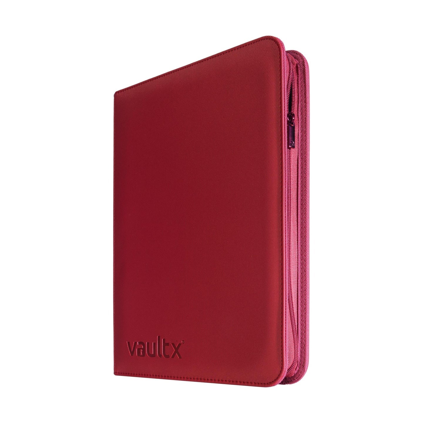 Vault X Metallic Red 9-Pocket Exo-Tec Zip Binder
