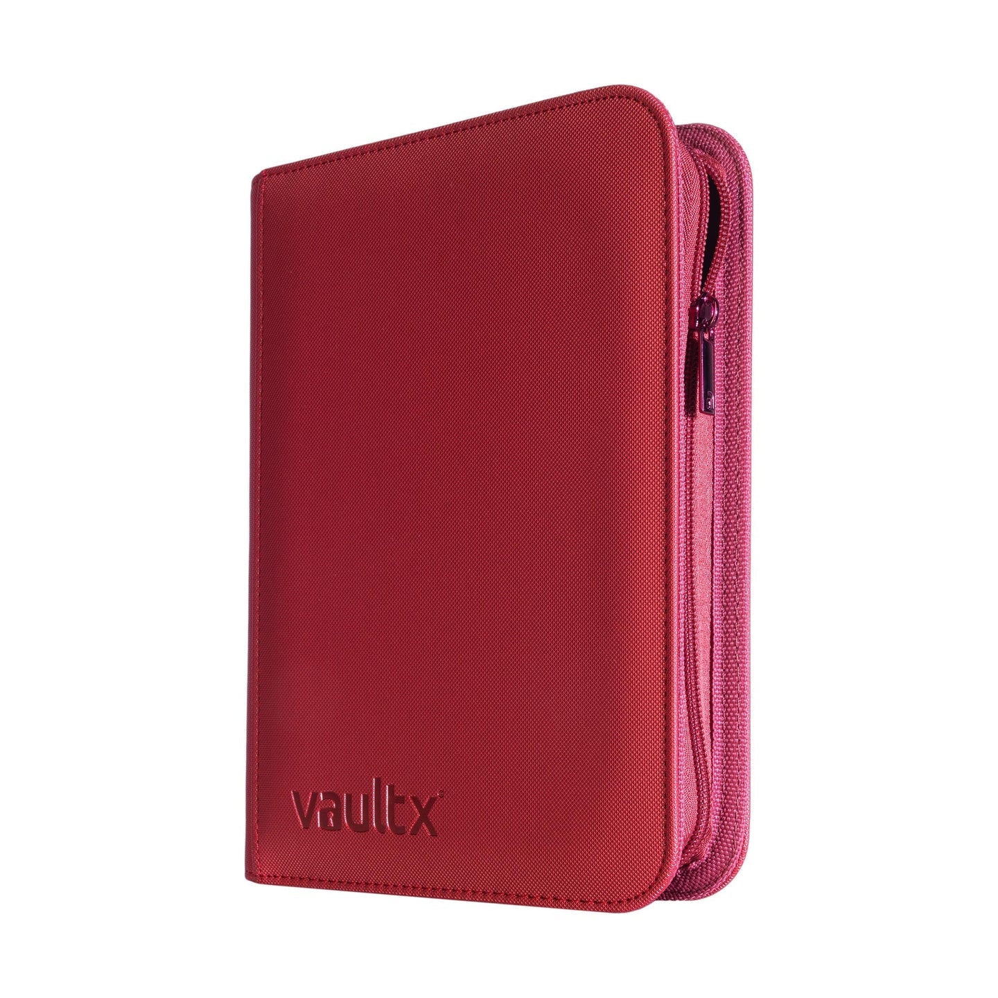 Vault X Metallic Red 4-Pocket Exo-Tec Zip Binder
