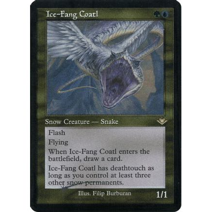 Ice-Fang Coatl (Retro Frame) (Foil Etched) (MH1-027) - Modern Horizons Foil