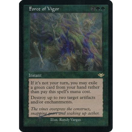 Force of Vigor (Retro Frame) (Foil Etched) (MH1-021) - Modern Horizons Foil
