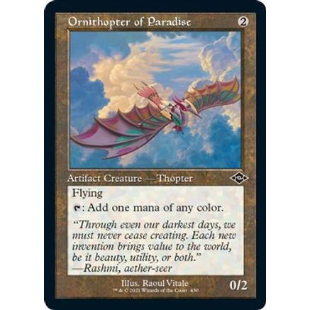 Ornithopter of Paradise (Retro Frame) (Foil Etched) (MH2-430) - Modern Horizons 2 Foil