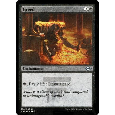 Greed (Foil Etched) (MH2-274) - Modern Horizons 2 Foil