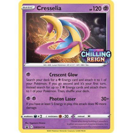 Cresselia - SWSH114 (Prerelease) SWSH114/307 - SWSH Sword & Shield Promo Cards Holofoil
