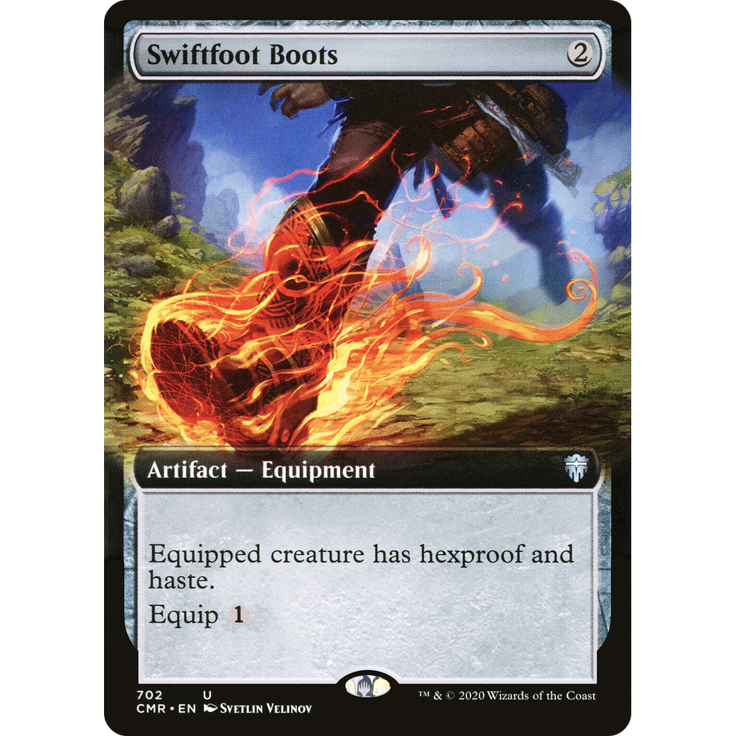 Swiftfoot Boots (Extended Art) (CMR-702) - Commander Legends: (Extended Art)