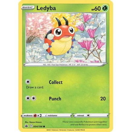 Ledyba 4/198 - SWSH06 Chilling Reign Reverse Holofoil
